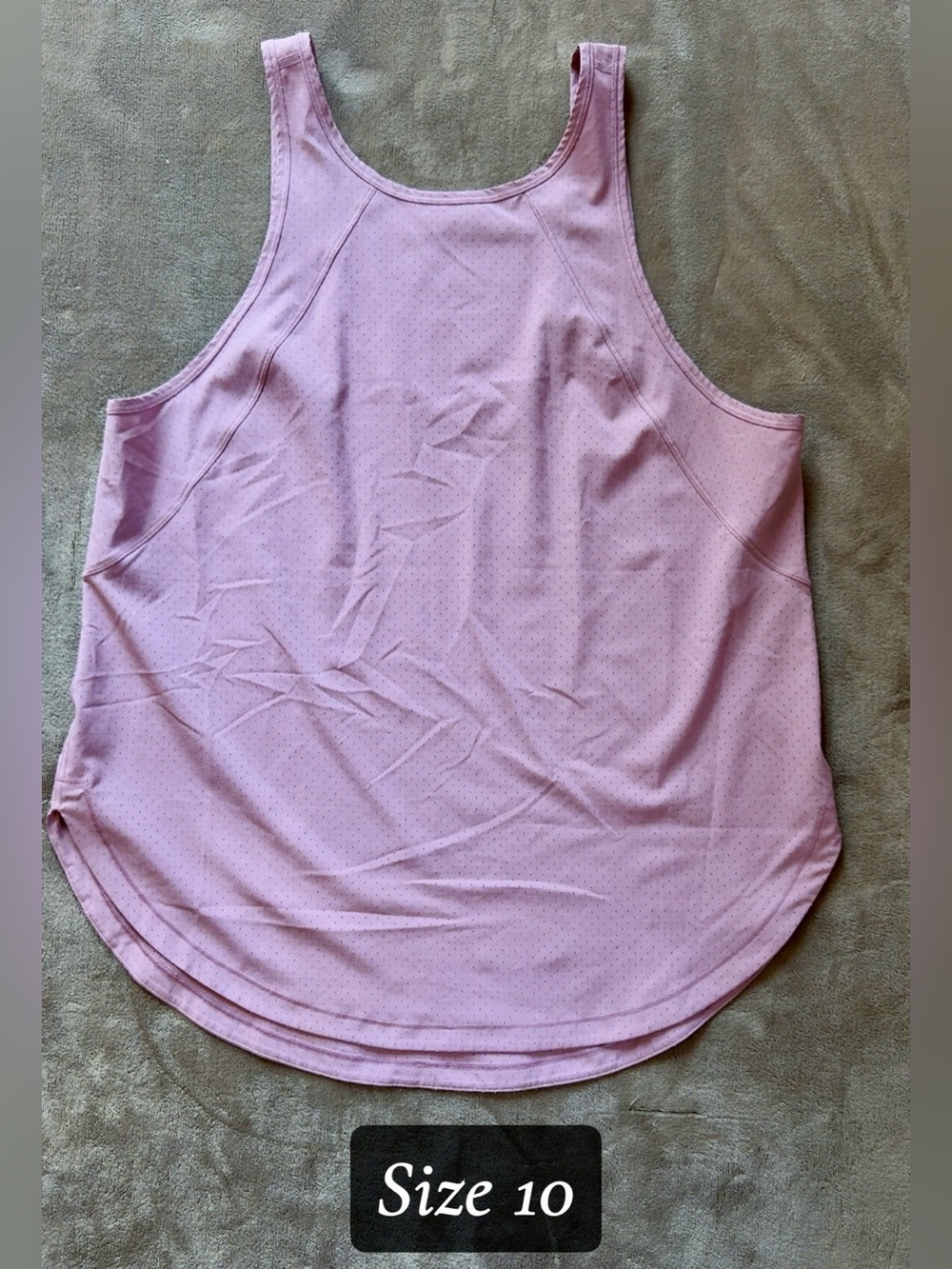 lululemon athletica Soft Purple Perforated Racerback Tank